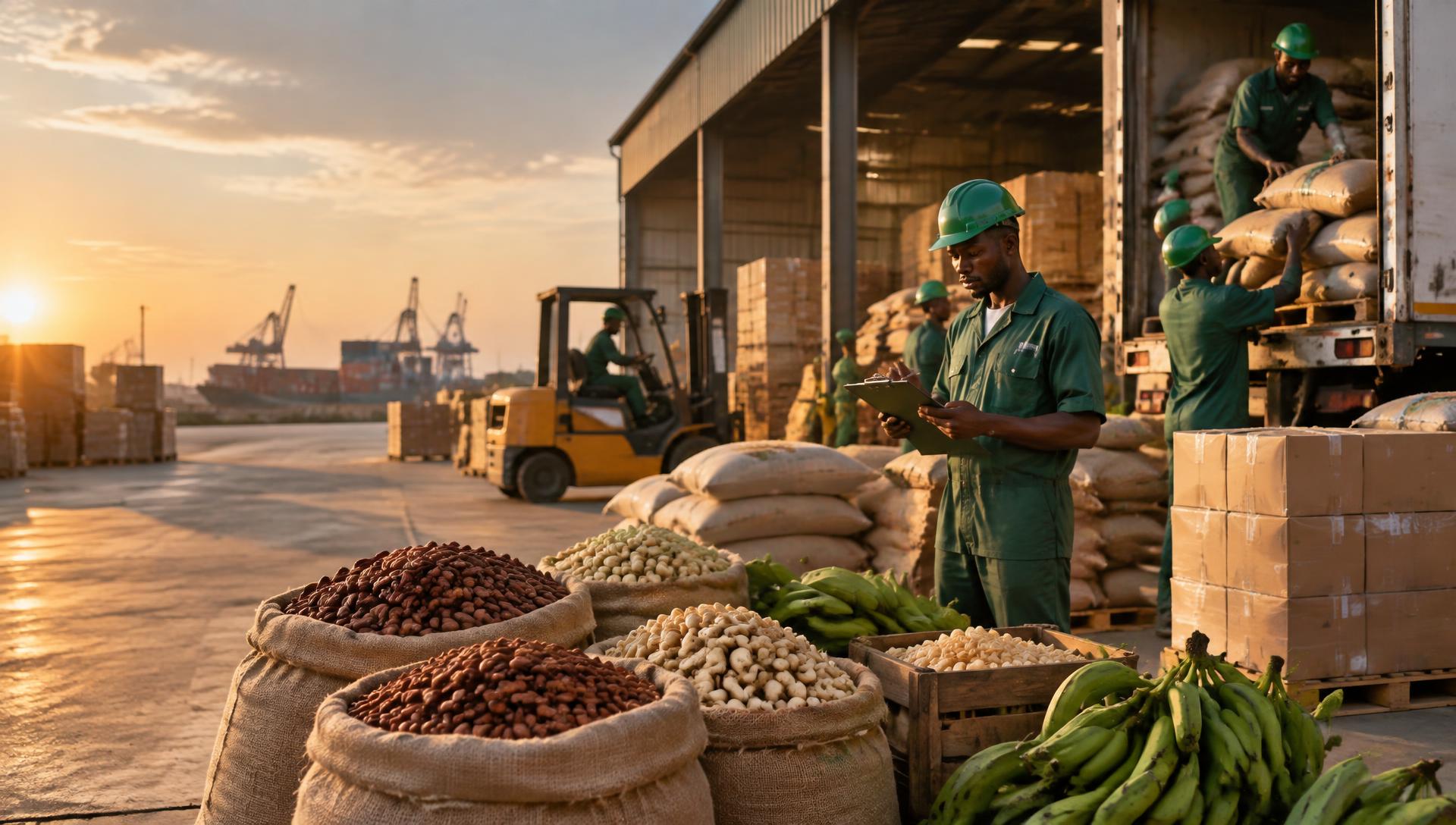 Agricultural commodities prepared for commercial shipment